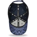 kasketter-buet-marinebla-justerbar-rem-9forty-paisley-print-fra-new-york-yankees-mlb-af-new-era