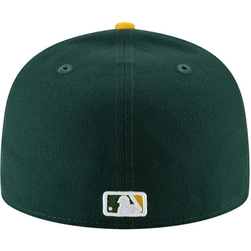 gron-og-gul-fitted-flat-cap-59fifty-ac-perf-fra-oakland-athletics-mlb-fra-new-era