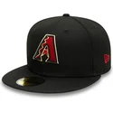sort-justerbar-59fifty-ac-perf-flad-kasket-fra-arizona-diamondbacks-mlb-fra-new-era