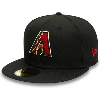 Sort justerbar 59FIFTY AC Perf flad kasket fra Arizona Diamondbacks MLB fra New Era