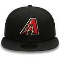 sort-justerbar-59fifty-ac-perf-flad-kasket-fra-arizona-diamondbacks-mlb-fra-new-era