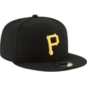sort-fitted-59fifty-ac-perf-kasket-fra-pittsburgh-pirates-mlb-af-new-era