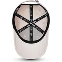 beige-justerbar-kurvet-kasket-til-drenge-med-brunt-logo-9forty-league-essential-fra-new-york-yankees-mlb-af-new-era