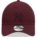 new-era-new-york-yankees-mlb-9forty-league-essential-bordeaux-snapback-cap-med-bordeaux-logo