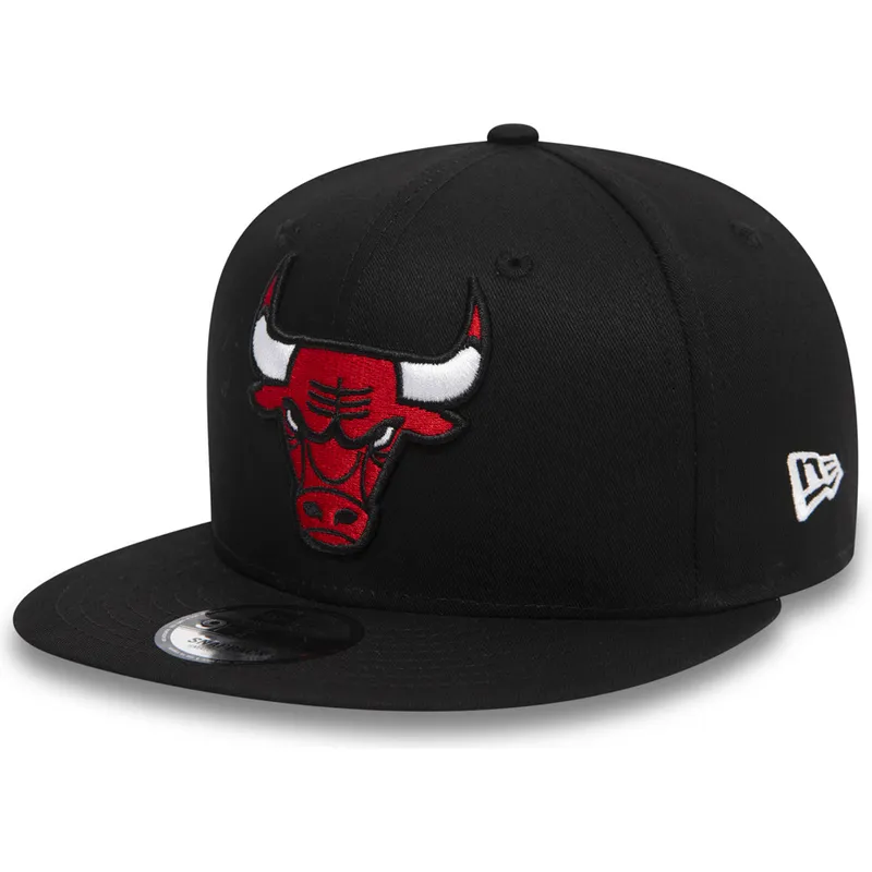 sort-flad-snapback-9fifty-kasket-fra-chicago-bulls-nba-af-new-era