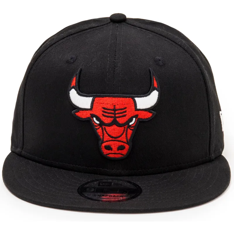 sort-flad-snapback-9fifty-kasket-fra-chicago-bulls-nba-af-new-era