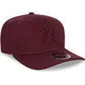 kasketter-buet-rod-snapback-granate-granate-9fifty-stretch-snap-fra-new-york-yankees-mlb-af-new-era