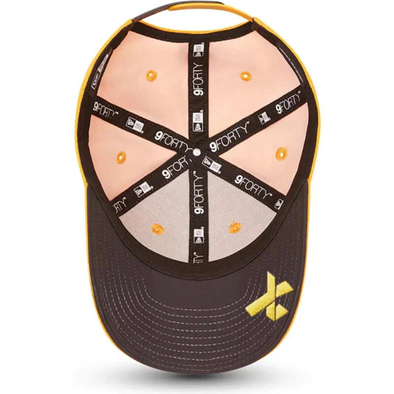 kasketter-buet-orange-snapback-til-barn-9forty-daniel-ricciardo-fra-mclaren-racing-formula-1-af-new-era