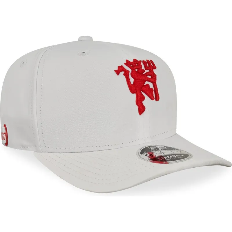 kasketter-buet-hvid-justerbar-rem-9fifty-fra-manchester-united-football-club-premier-league-af-new-era kasketter-buet-hvid-justerbar-rem-9fifty-fra-manchester-united-football-club-premier-league-af-new-era