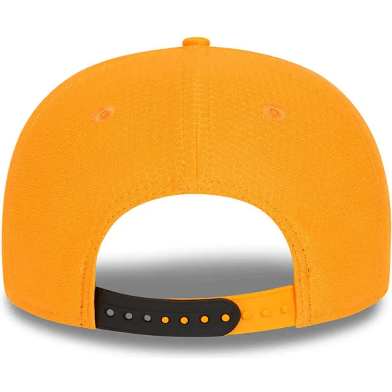 kasketter-buet-orange-snapback-til-barn-9fifty-stretch-snap-lando-norris-fra-mclaren-racing-formula-1-af-new-era
