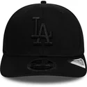 los-angeles-dodgers-mlb-new-era-9fifty-stretch-snap-tonal-sort-snapback-kasket-med-sort-logo-og-buet-skygge