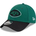 new-york-jets-nfl-new-era-9forty-stretch-snap-sideline-road-gron-og-sort-snapback-buet-cap