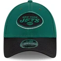 new-york-jets-nfl-new-era-9forty-stretch-snap-sideline-road-gron-og-sort-snapback-buet-cap