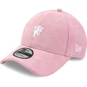 kasketter-buet-rosa-justerbar-rem-9forty-terry-cloth-fra-manchester-united-football-club-premier-league-af-new-era