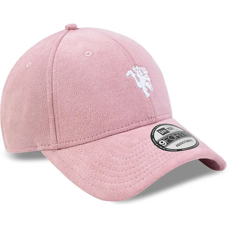 kasketter-buet-rosa-justerbar-rem-9forty-terry-cloth-fra-manchester-united-football-club-premier-league-af-new-era
