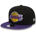 flad-sort-og-violet-snapback-9fifty-kasket-fra-los-angeles-lakers-nba-fra-new-era