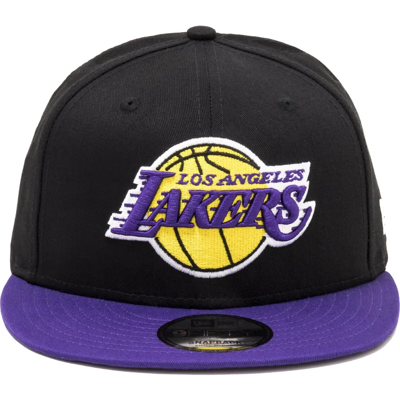 flad-sort-og-violet-snapback-9fifty-kasket-fra-los-angeles-lakers-nba-fra-new-era