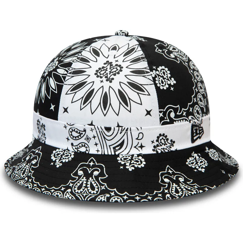 spande-sort-fra-bucket-negro-y-blanco-paisley-explorer-af-new-era