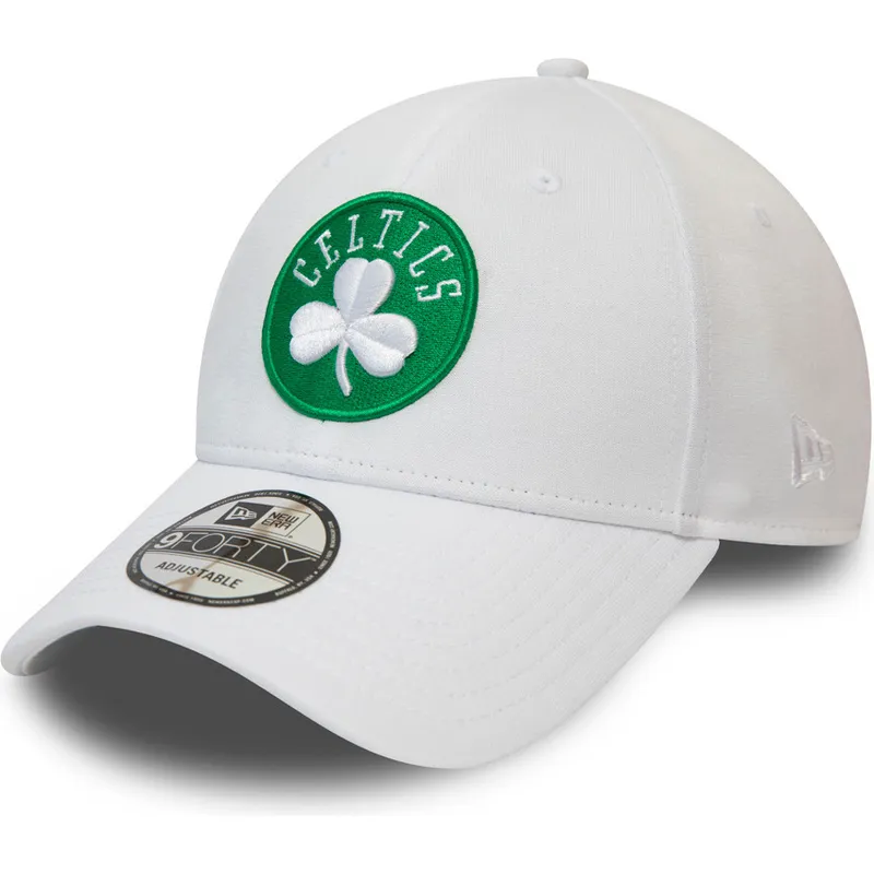 kasketter-buet-hvid-justerbar-rem-9forty-shadow-tech-fra-boston-celtics-nba-af-new-era