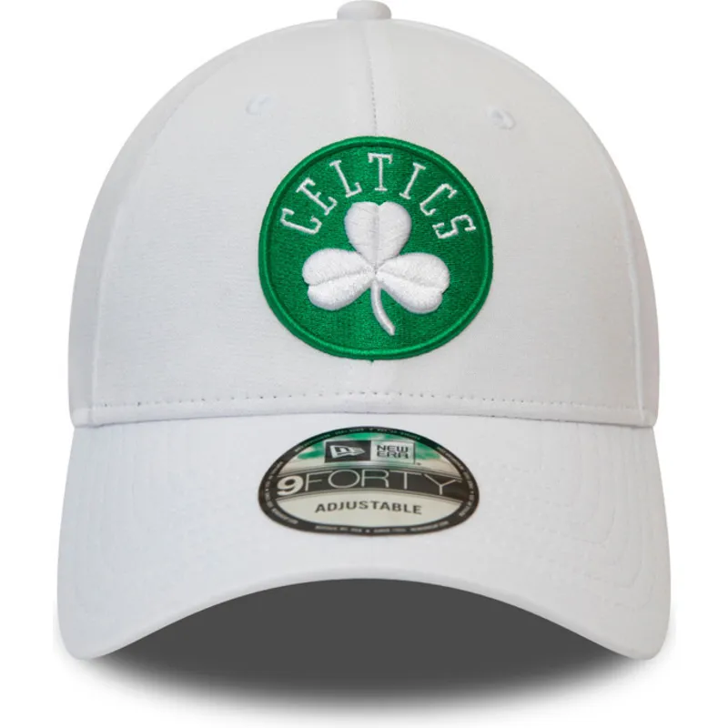 kasketter-buet-hvid-justerbar-rem-9forty-shadow-tech-fra-boston-celtics-nba-af-new-era