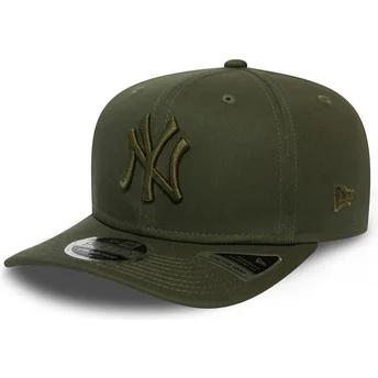 new-era-new-york-yankees-mlb-9fifty-stretch-snap-league-essential-gron-buet-snapback-kasket-med-gront-logo