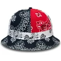 spande-marinebla-fra-bucket-azul-marino-rojo-y-blanco-paisley-explorer-af-new-era