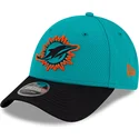 miami-dolphins-nfl-new-era-9forty-stretch-snap-sideline-road-bla-og-sort-buet-snapback-kasket