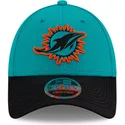 miami-dolphins-nfl-new-era-9forty-stretch-snap-sideline-road-bla-og-sort-buet-snapback-kasket