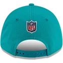 miami-dolphins-nfl-new-era-9forty-stretch-snap-sideline-road-bla-og-sort-buet-snapback-kasket