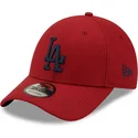 kasketter-buet-rod-justerbar-rem-9forty-diamond-era-fra-los-angeles-dodgers-mlb-af-new-era