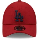 kasketter-buet-rod-justerbar-rem-9forty-diamond-era-fra-los-angeles-dodgers-mlb-af-new-era