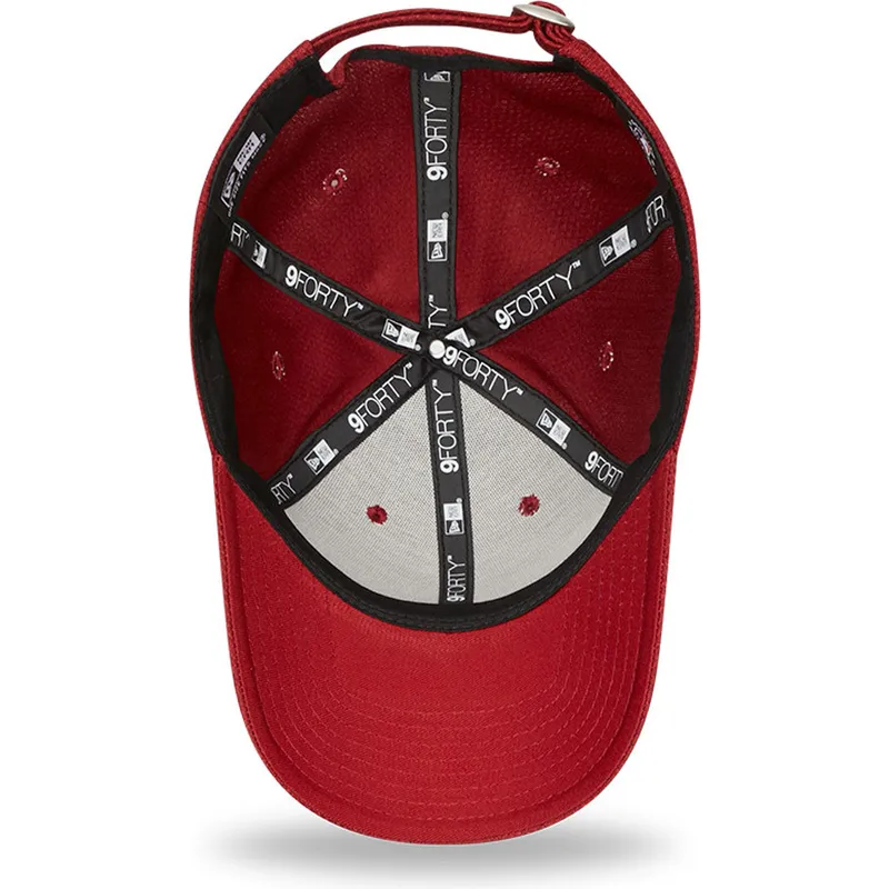 kasketter-buet-rod-justerbar-rem-9forty-diamond-era-fra-los-angeles-dodgers-mlb-af-new-era