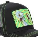 trucker-kasket-sort-rick-og-morty-psy2-fra-capslab