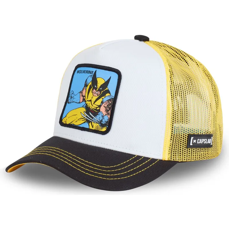 kasketter-buet-hvid-snapback-wolverine-marvel-comics-af-capslab