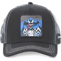 kasketter-buet-sort-snapback-venom-marvel-comics-af-capslab