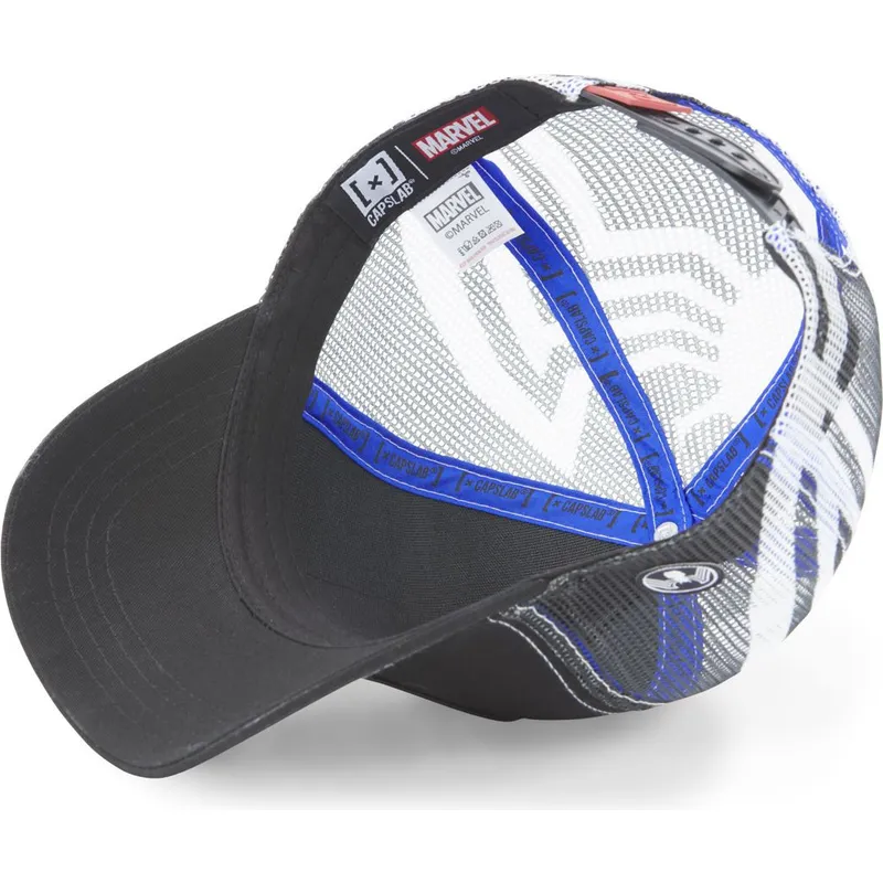 kasketter-buet-sort-snapback-venom-marvel-comics-af-capslab