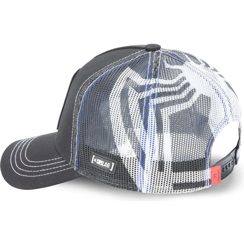 kasketter-buet-sort-snapback-venom-marvel-comics-af-capslab