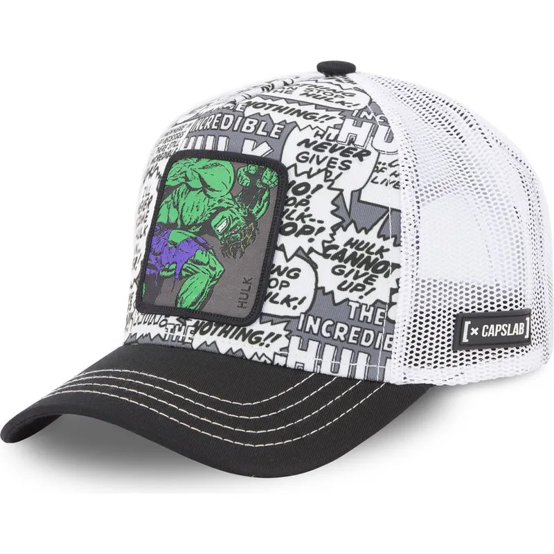 kasketter-buet-hvid-snapback-hulk-marvel-comics-af-capslab