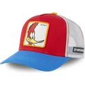 capslab-pec1-rod-hvid-og-bla-pajaro-loco-trucker-kasket