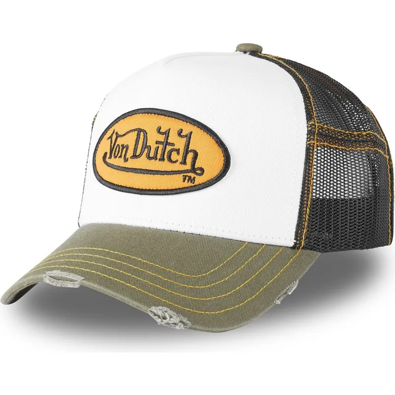 hvid-sort-og-gron-trucker-kasket-sum-yel-fra-von-dutch