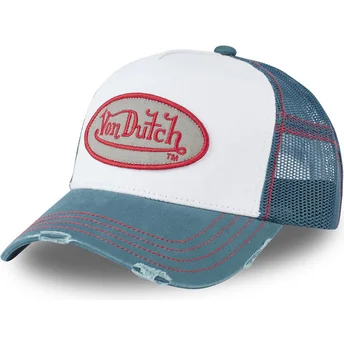 hvid-og-bla-trucker-kasket-sum-con-fra-von-dutch