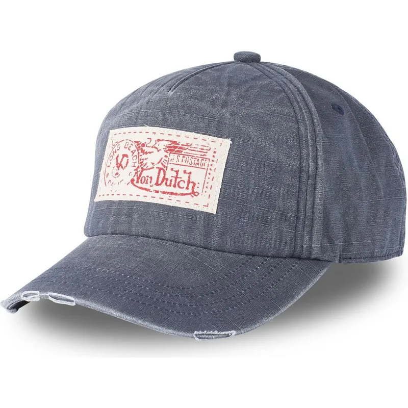 kasketter-buet-gra-justerbar-rem-af-von-dutch