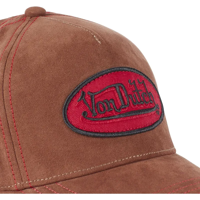 kasketter-buet-brun-justerbar-rem-af-von-dutch