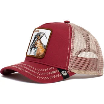 rod-og-hvid-trucker-kasket-cabra-goat-the-goat-the-farm-fra-goorin-bros