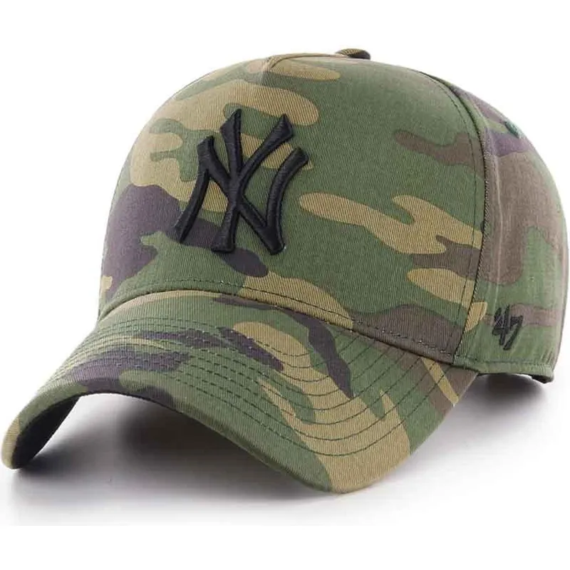 kasketter-buet-camouflage-snapback-mvp-dt-grove-fra-new-york-yankees-mlb-af-47-brand