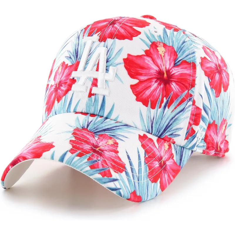 kasketter-buet-multicolor-justerbar-rem-clean-up-sharon-fra-los-angeles-dodgers-mlb-af-47-brand