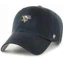 kasketter-buet-sort-justerbar-rem-clean-up-base-runner-fra-pittsburgh-penguins-nhl-af-47-brand