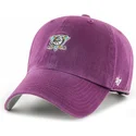 kasketter-buet-rod-justerbar-rem-granate-clean-up-base-runner-fra-anaheim-ducks-nhl-af-47-brand