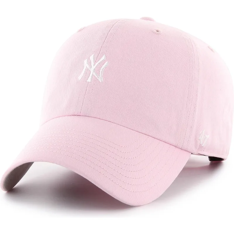 kasketter-buet-rosa-justerbar-rem-clean-up-base-runner-fra-new-york-yankees-mlb-af-47-brand