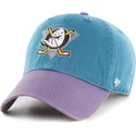 anaheim-ducks-nhl-47-brand-justerbar-bla-og-violet-kurvet-kasket-clean-up-to-tone